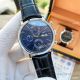 Copy IWC Portofino Complications Auto Watches Blue Leather Strap 42mm (2)_th.jpg